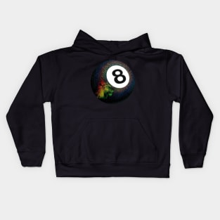 Rasta Lion Eight Ball Kids Hoodie